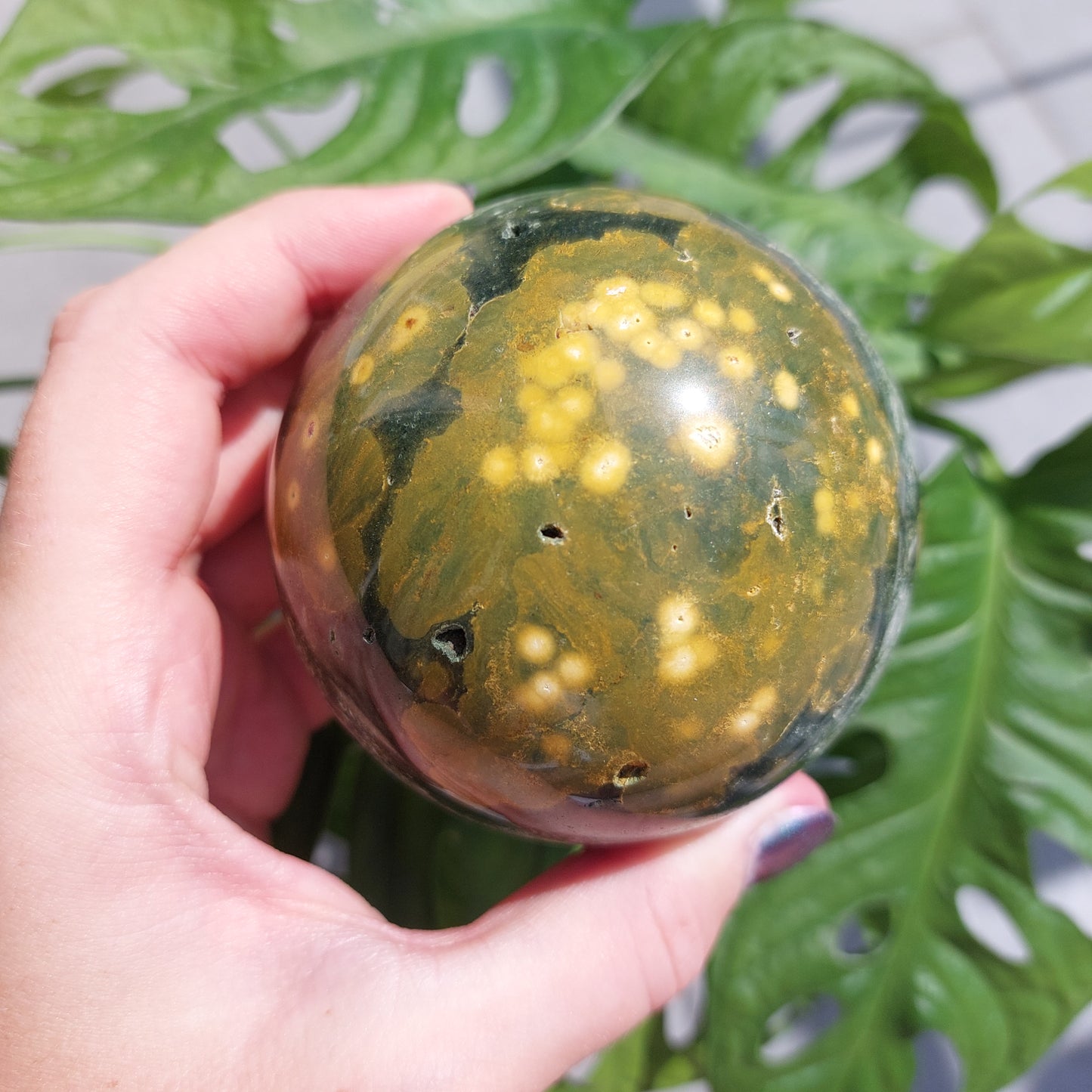 Ocean Jasper sphere