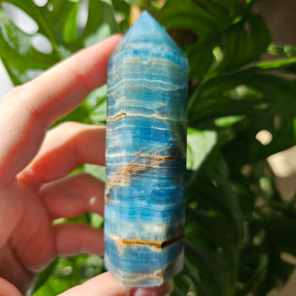 Blue Calcite tower #29D (Blue Onyx)