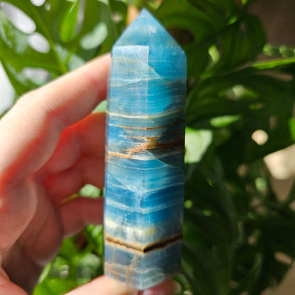 Blue Calcite tower #29D (Blue Onyx)