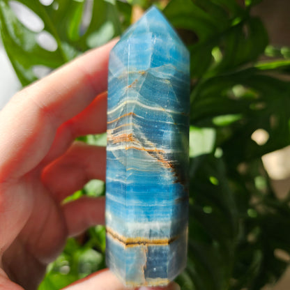 Blue Calcite tower #29D (Blue Onyx)