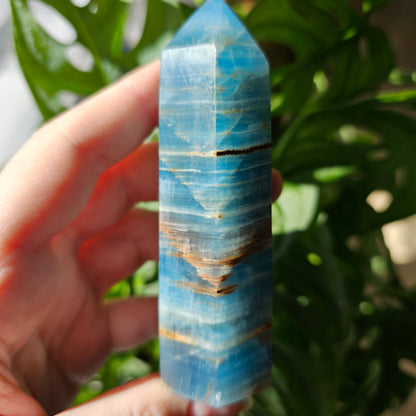 Blue Calcite tower #29D (Blue Onyx)