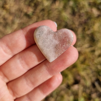 Pink Amethyst (Handelsname) Mini Herz (eigene Auswahl)