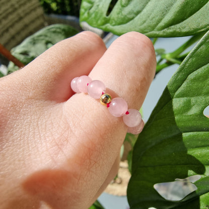 Crystal bead rings (elastic)