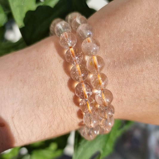 Rutilated Quartz bracelet (8mm)