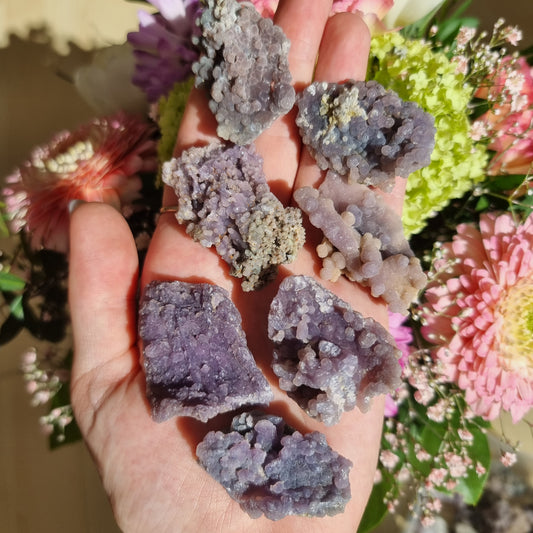 Small Grape Agate clusters